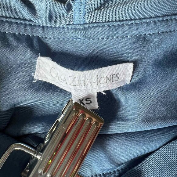 Casa Zeta-Jones Womens High Waisted Light Blue Leggings Yoga Fitness Dance Sz XS - Picture 3 of 9